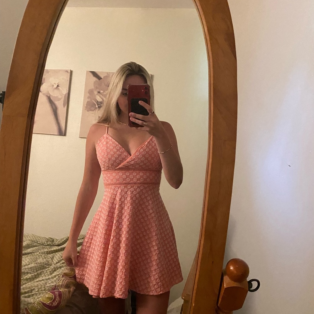 Summer pink dress